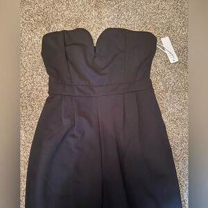 Iris Basic Black Strapless playsuit / jumpsuit